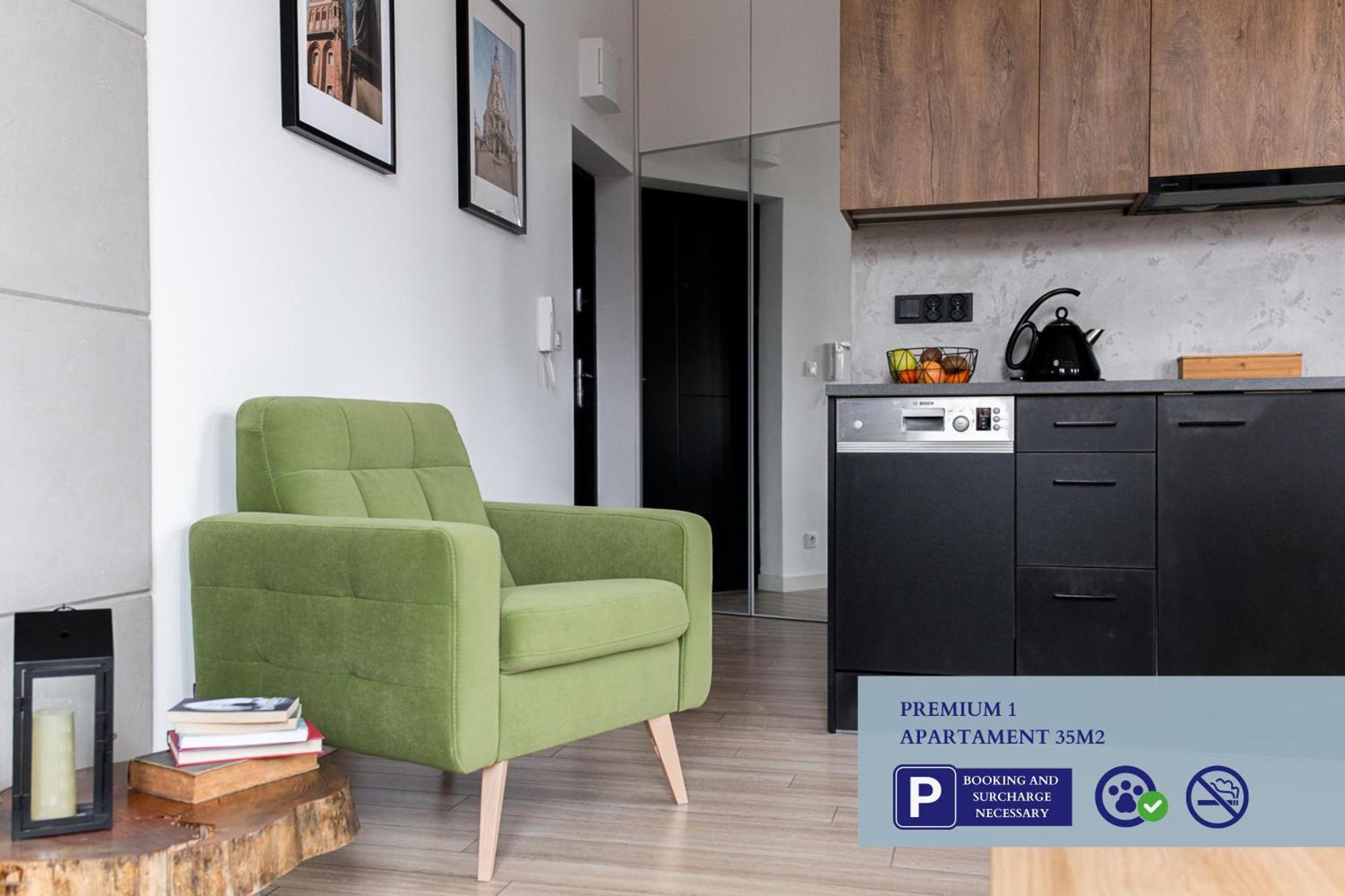 Premium Apartment With Free Private Parking Торунь Екстер'єр фото