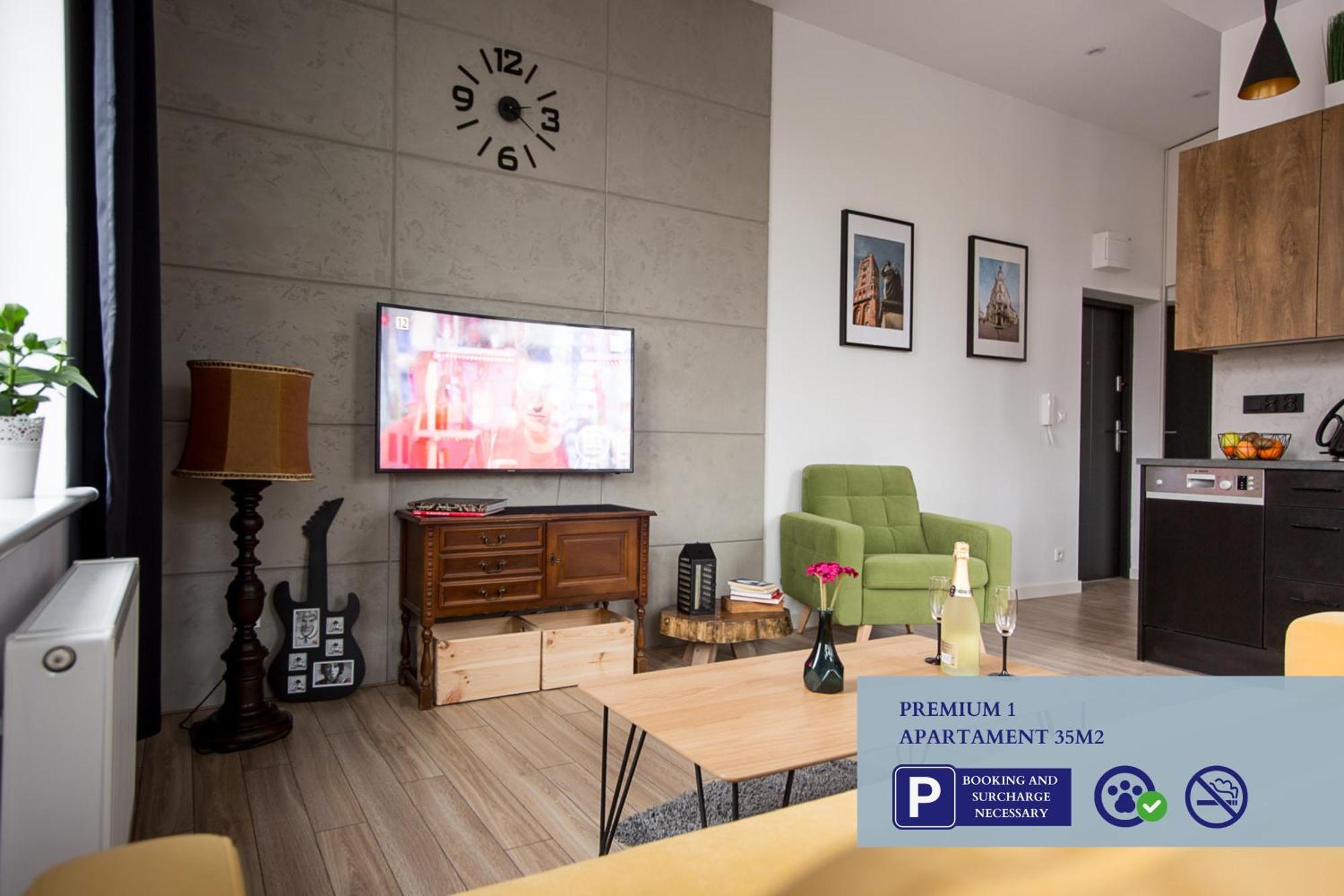 Premium Apartment With Free Private Parking Торунь Екстер'єр фото