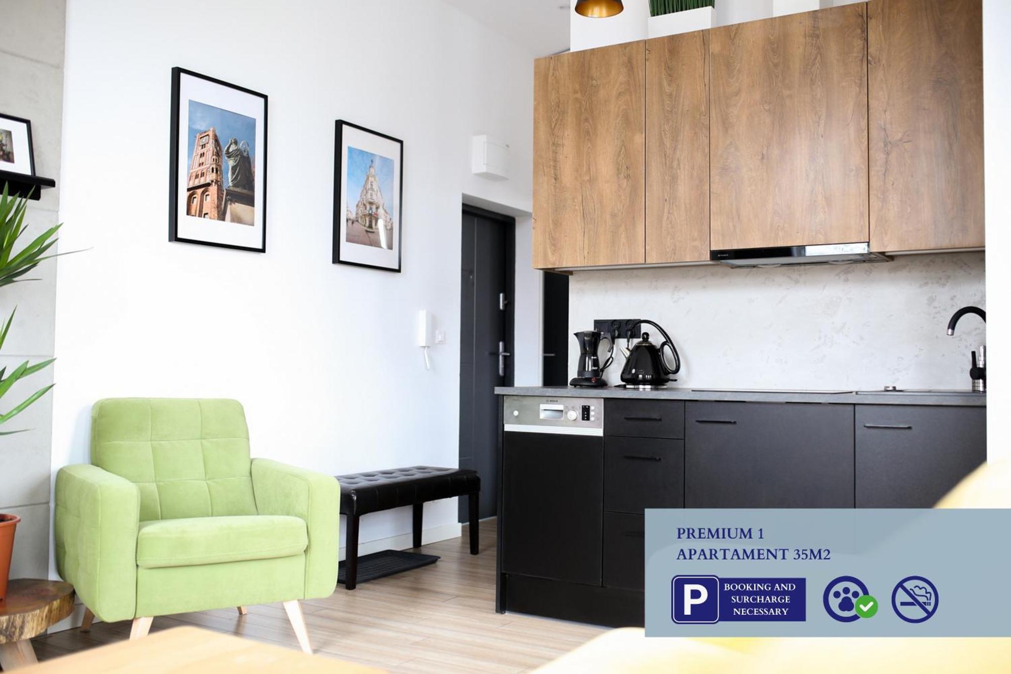 Premium Apartment With Free Private Parking Торунь Екстер'єр фото